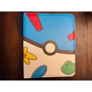 Pokemon binder blue pokeball TCGames NWOT